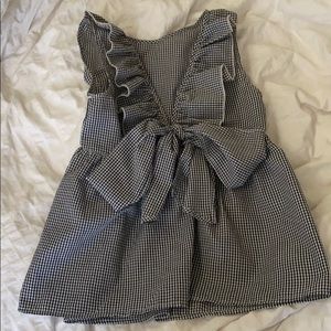 Ruffle Gingham Tank